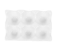 Ciieeo 1pezzi Vassoio Portauova Celle Contenitore in Ceramica Riutilizzabile Per Uova Pratico Organizer Per Uova