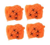Ciieeo 1set Ragnatela Artificiale Per Decorazioni Di Halloween Ragni Simulati Per Atmosfera Spaventosa Casa o All Aperto