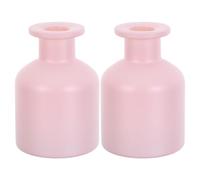 Ciieeo 2 Bottiglie Diffusori di Oli Essenziali in Vetro Cilindrico da 150 Ml senza Coperchio, Flaconi Ricaricabili per Aromaterapia Fai da Te, Profumatori per Casa, Ufficio e