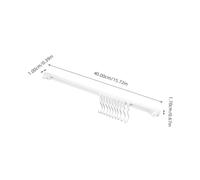 Ciieeo 2 Impostati Ganci da Parete Scorrevoli per Cucina Appendiabiti Muro Autoadesivi Plastica Resistente Organizer per Bagno e Camera Soluzione Facile da Installare