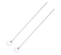 Ciieeo 2 Pezzi Catena Estensione per Piatti Crash in Lega Argento con Risonanza Estesa e Design Elegante per Set di Batteria Facile da Usare