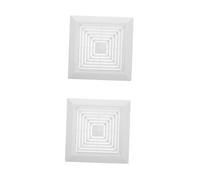 Ciieeo 2 Pezzi Copertura per Ventilatore da Bagno con Molle Sfiato da Parete per Eliminazione Umidità e Protezione da Insetti Installazione Facile e Design per Freschi e Asciutti