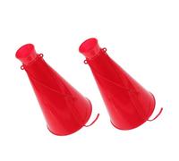 Ciieeo 2 Pezzi Corno Esultante Prop Di Applausi Megafoni Altoparlante Megafono Portatile Oggetti Di Scena Per Il Tifo Dei Giocattolo Per Incoraggiare La Festa Plastica Rosso