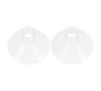 Ciieeo 2 Pezzi Cuscinetti per Tiralatte in Gel di Silice Bianco Superfici Levigate, Protezione Anti-ritorno, Accessori Riutilizzabili per Pompe Manuali ed Elettriche