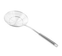 Ciieeo 2 pezzi di colino a ragno - Colino a rete in acciaio inossidabile con manico ergonomico - Schiumarola a ragno per friggere in cucina, pentola calda, zuppa, scolare le tagliatelle
