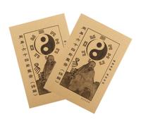 Ciieeo 2 Pezzi Libro di Divinazione i Ching 64 Esagrammi Guida | Carta, per Ufficio e Viaggio, Interpreta Simboli e Sostiene Scelte, Formato Pratico da Consultazione
