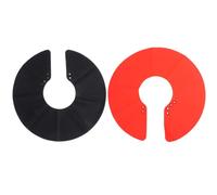 Ciieeo 2 Pezzi Mantellina da Parrucchiere Corta in Silicone Nero, Mantello Magnetico Professionale Facile da Pulire, Mantiene i Vestiti Asciutti, per Taglio e Trattamento Chioma