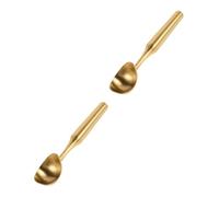 Ciieeo 2 Pezzi Paletta Gelato Antigelo in Acciaio Inossidabile Cucchiaio Nonstick per Porzionare Cupcake Pallinatore Gelato con Lungo Dosatore Versatile Melone e Impasto Facile da e