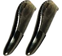 Ciieeo 2 Pezzi Pettine in Corno di Bue Naturale 13-14 Cm per Massaggio del Capelluto Antistatico Pettine Portatile per Chioma Lunghi Donna Uso Domestico Colore Casuale