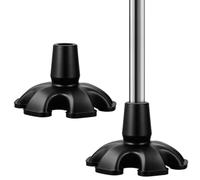 Ciieeo 2 Pezzi Puntali in Gomma per Bastone da Passeggio con Base Larga Antiscivolo Accessori per Stampelle e Deambulatori Piedini Stabili per Anziani e Donne Senior