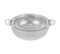 Ciieeo 2 Pezzi Scolapasta da Cucina in Acciaio Inossidabile Manico, Multifunzionale e Facile da Pulire per Pasta, Frutta e Verdura, Colino per Lavare Riso