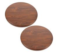 Ciieeo 2 Pezzi Sedile di Ricambio per Sgabello da Bar Rotondo in Legno Massello Diametro 29 Cm Cuscino Imbottito, Superficie Seduta Resistente per Cucina, Ristorante e Mensa