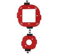 Ciieeo 2 Pezzi Stampo per Router Angoli Arrotondati in Lega di Alluminio Colore Rosso, Design Compatto Versatile per Bordi di Tavoli e Armadi, per Progetti Fai-da-te e Lavorazione