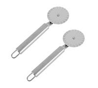 Ciieeo 2 Pezzi Taglierina Taglierina Per Cottura Taglio Pizza Taglierina Per Pane Impasto Taglierina Gadget Da Cucina Taglierina In Acciaio Inox Affetta Patate Tagliapasta Torta Affetta