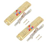 Ciieeo 2 Set Decorazioni Stipiti Mezuzà Metallo Preghiera Mezuzah Mezuzà Scrittura Ebraica Mezuzà Mezuzah Mezuzà Decorativa Zinco d'oro