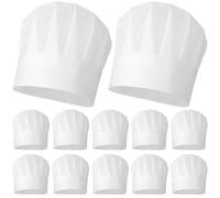 Ciieeo 20 Cappelli Da Cuoco Monouso Per Bambini in Tessuto Non Tessuto Leggero Cappellini Chef Usa E Getta Per Cucina Scuola E Attività Casalinghe Accessori Pratici Per Ragazzi E Ragazze