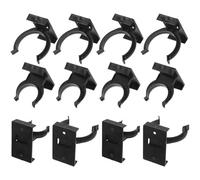 Ciieeo 20 Pezzi Clip per Piedini di Livellamento Mobili da Cucina in Plastica Nera Design a Scatto e Proprietà di Rialzo per Armadi e Zoccoli Angolari a 90 Gradi