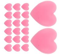 Ciieeo 20 Pezzi Eyewear Retainer a Cuore in Silicone Rosa, Fermo Occhiali Antiscivolo, per Occhiali da Vista da Sole, Facile da Installare e Rimuovere,