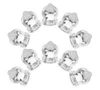 Ciieeo 20 Pezzi Tappo Terminale per Bandiera in Pp Argento per Palo Portabandiera Diametro Interno 10mm, Decorazione Elegante e Facile Installazione per Esposizione Bandiere