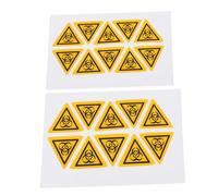 Ciieeo 20pezzi Etichette Autoadesive Avvertimento Gialle Simbolo Avvertimento Adesivi Sicurezza Industriale Per Sicurezza Sul Lavoro Adesivi Pericolo Perboratorio