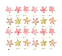 Ciieeo 24 Pezzi Fermagli per Capelli Mini Girandola Colorati per Bambine Clip Pinza Alligatore Forma di Fiore Accessori Sicuri e Morbidi per Capelli Sensibili Mix di Colore Casuale