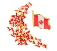 Ciieeo 25 Pezzi Spilla Bandiera Canada in Ferro Leggera Superficie Liscia, Design Chic e Adorabile, per Decorazioni a Tema o Accessorio da Indossare