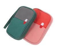 Ciieeo 2pezzi Borsa Piccola Portatile Sacchetto Per Medicinali Borsa Di Emergenza Per Viaggi e Uso Domestico