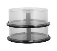 Ciieeo 2pezzi Contenitore Per Cd Dvd Plastica Riutilizzabile Da Organizzatore Compatto Per Dischi Per Mensole e Piani Di Lavoro Capacità Dischi Per Ogni Contenitore