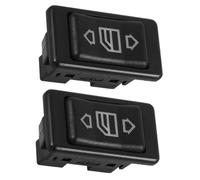 Ciieeo 2Pezzi Interruttore Elettrico Finestrini Auto Pulsante per Controllo Finestra con Luce Verde Compatibile con Vari Veicoli Design Elegante e Pratico per Auto e Camion