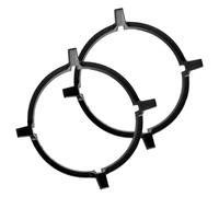 Ciieeo 2pezzi Supporto per Pentole in Ferro Supporto per Fornello Gas da Cucina Staffa per Fornello Design Stabile Superficie Liscia senza Graffi