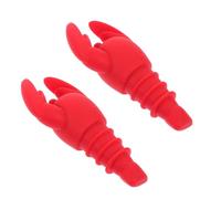 Ciieeo 2pezzi Tappi Per Bottiglie Forma Di Aragosta in Silicone Fermavino Creativo Per Vino Rosso e Olio Accessori Festa Riutilizzabili e Decorativi Per Bar e Casa Stile Casuale