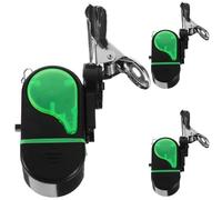 Ciieeo 3 Pezzi Allarme Elettronico per Pesca Campanello Plastico, Clip Resistente e Suono Forte, per Principianti e Pesca alla Carpa Notturna