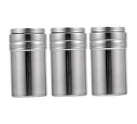 Ciieeo 3 Pezzi Barattoli Condimenti in Acciaio Multifunzionali Per Spezie e Porta Stuzzicadenti Resistenti e Leggeri Per Cucina e Outdoor