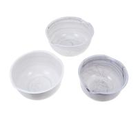 Ciieeo 3 Pezzi Ciotole per Insalata, Set da Tre, Marmorizzate | Superficie Liscia e Colori Brillanti, Facili da Pulire, per Preparare Frutta e Cereali in Cucina