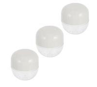 Ciieeo 3 Pezzi Contenitore per Spugna Cosmetica, Custodia Porta Spugna, Bianco, Plastica, Traspirante e Antipolvere, per Viaggio, Donne e Ragazze