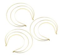 Ciieeo 3 Pezzi Fascia per Chioma Corona in Ferro Oro, Design a Tre Strati, Stile Vintage e Barocco, per Donne, Cosplay e Feste Festive