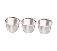 Ciieeo 3 pezzi Filtro per Tè Acciaio Filtranti Resistenti Ad Temperature Infusori e Leggeri per Tazze e Teiere Accessori per Tisane e Infusione Fine Riutilizzabili e Durevoli