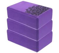 Ciieeo 3 Pezzi Mattoncini per Yoga in Eva Leggeri e Facili da Impugnare per Esercizi di Stretching e Supporto nel Fitness e Yoga Colore Casuale