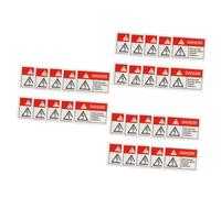 Ciieeo 3 Set Adesivi Avvertimento Danger Etichette Sicurezza Autoadesive Per Traslochi Maneggiamento Fragile Adatte Per Uffici E Garage Design Chiaro 10 Pezzi * 3