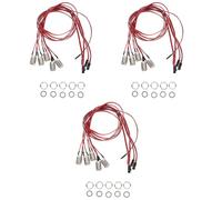 Ciieeo 3 Set Pulsanti Impermeabili Per Auto Da Interruttori Momentanei Con Pre Wiring E Resistente E Facile Da Installare Utilizzo Sicuro E Affidabile Per Modifiche Pezzi * 3