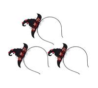 Ciieeo 3pezzi Cerchietto di Halloween per Strega Accessori per Capelli per Costumi da Strega Berretto Fiori per Feste e Cosplay