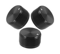 Ciieeo 3pezzi Manopole Potenziometro in Alluminio Controllo Volume Zigrinato Interruttore Potenziometro per Audio Teatro Chitarra Basso