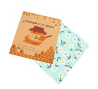 Ciieeo 3pezzi Pellicola in Cera d Api Riutilizzabile Per Alimenti Pellicola Per Conservazione in Cera d Api Per Ciotole Cerato Sostenibile Per Cucina