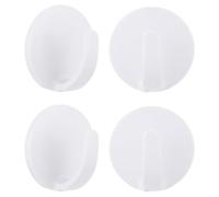 Ciieeo 4 Ganci Magnetici in Plastica Bianchi per Frigorifero Ganci da Cucina Resistenti Forte Tenuta Magnetica Salvaspazio per Organizzazione in Cucina Ufficio e Bagno