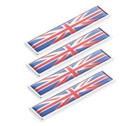 Ciieeo 4 Pezzi Adesivi Bandiera Uk in Lega di Zinco Resistenti alle Intemperie Emblemi Metallo per Auto Porte e Decorazioni Casa Facili da Applicare e Stile Elegante