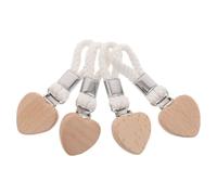 Ciieeo 4 Pezzi Clip per Asciugamani da Bagno e Cucina in Legno, Corda e Metallo, Beige, Design Decorativo Intrecciato, per Asciugamani da Bagno e Stracci da Cucina, Organizzazione
