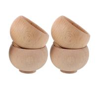 Ciieeo 4 Pezzi Porta Aghi in Legno Giapponese, Ciotola Artigianale | Base in Legno Non Finito, Cuscino Stabile per Spilli, Uso per Cucito e Crochet, Stile Giapponese Creativo