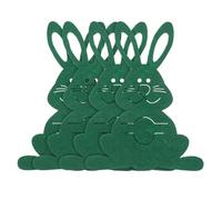 Ciieeo 4 Pezzi Set 4 Sacchetti per Posate in Feltro a Forma di Coniglietto Pasquale, Porta Forchetta e Cucchiaio Riutilizzabili, Decorazioni per Tavola di Pasqua, Matrimonio e Compleanni