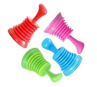 Ciieeo 4 Pezzi Sturalavandini in PVC Resistente Sturalavandino e Antistrappo per Cucina e Bagno Pulizia Tubature Facile e Veloce con Alta Pressione Colore Casuale