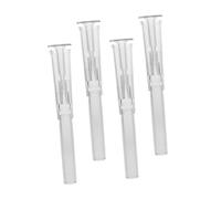 Ciieeo 4 Pezzi Ugello Fontana Trasparente Mini Mushroom Accessori per Fontane da Giardino Decorazioni da per Acquari e Bonsai Funzionamento Silenzioso e Design Compatto